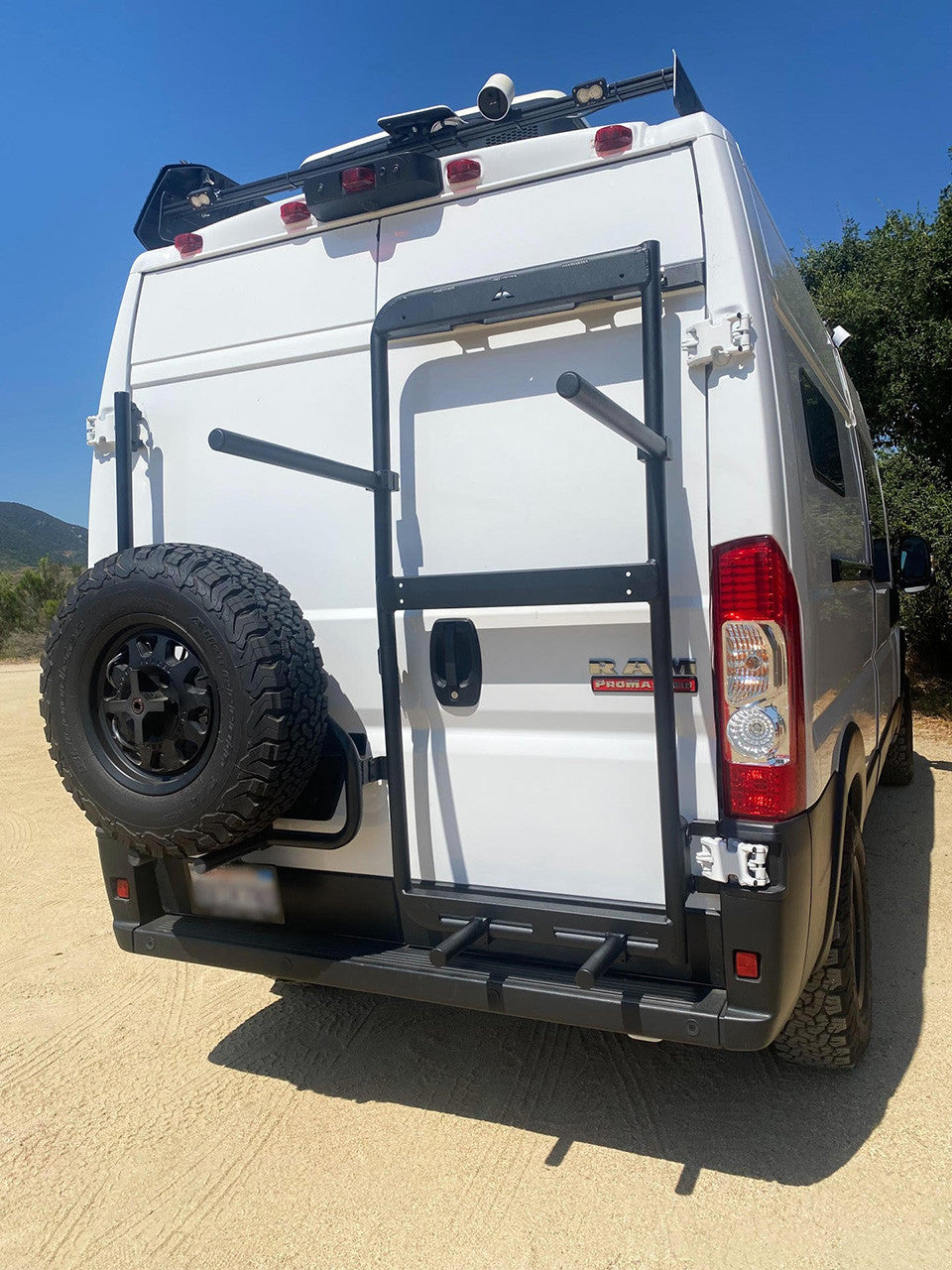 Aluminess Promaster Rear Door Box and Bike Rack Carrier